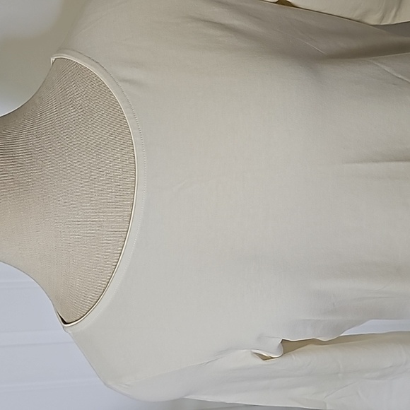 Dismero women's top, cream with gray design. Size large. 3/4 sleeves. Italy - Picture 2 of 12